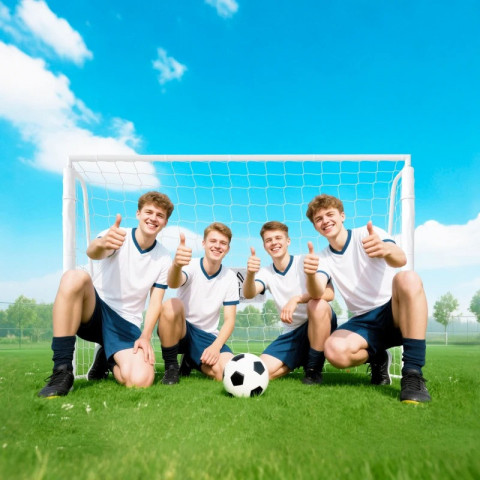 Fotbalová branka 186x62x123 cm | bílá č.3