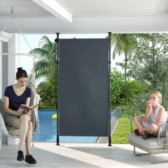 Vertikální markýza 150x120x310cm | tmavě šedá č.3