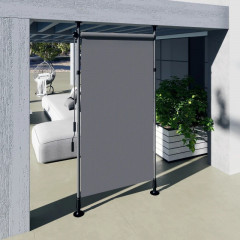 Vertikální markýza 150x120x310cm | tmavě šedá č.1