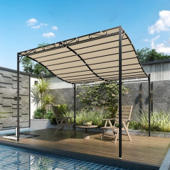 Náhradní střecha pro pergolu 298 x 293 cm | krémově bílá č.2