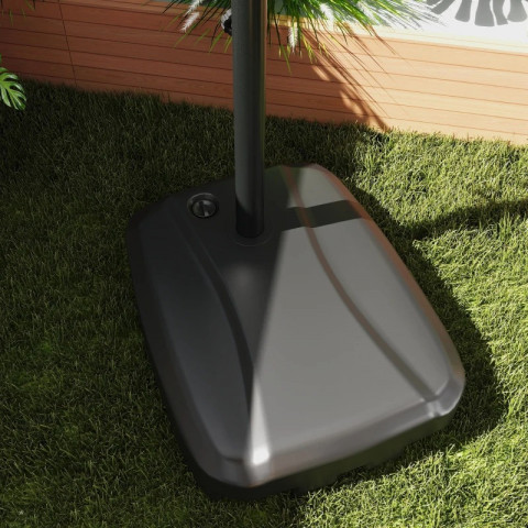 Konzolový slunečník 247 x 247 cm | šedý č.3