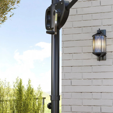 Konzolový slunečník 247 x 247 cm | šedý č.6