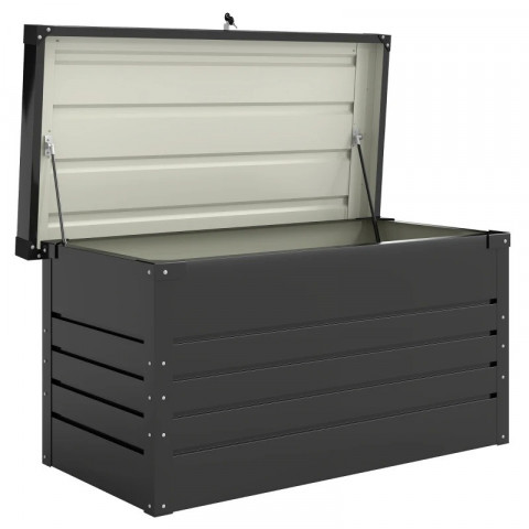 Kovový zahradní box 450 litrů | šedý č.2