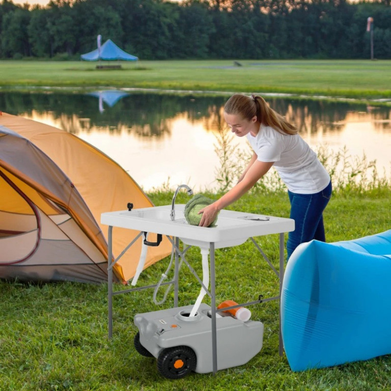 Přenosná nádrž na vodu | šedá