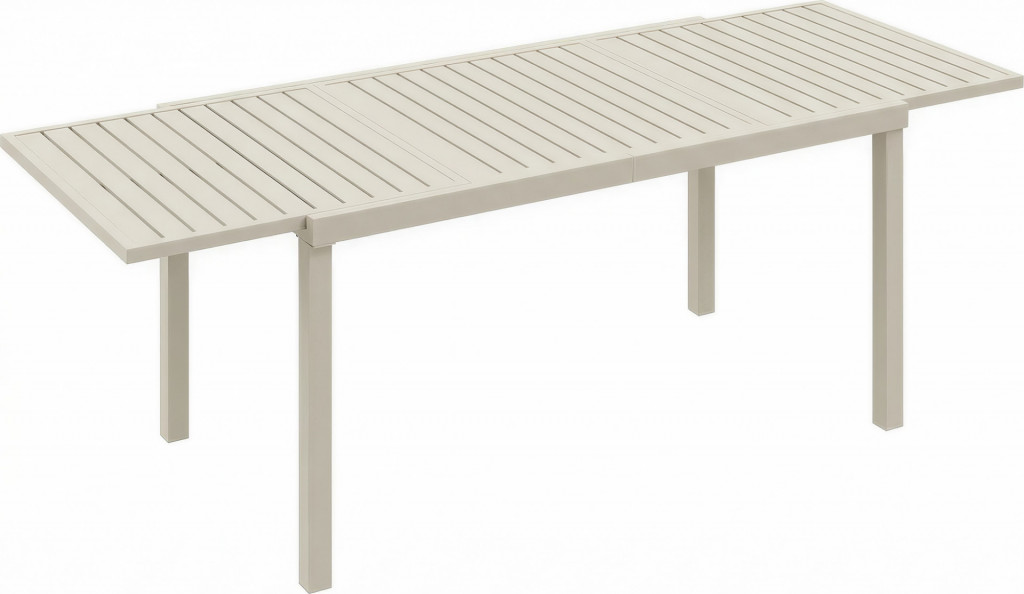 Rozkládací hliníkový stůl pro 6-8 osob | bílý