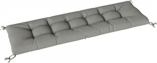 Polštář na venkovní lavici 198 x 65 x 13 cm | světle šedý