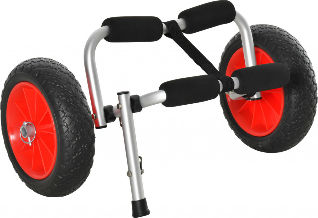Transportní hliníkový vozík na kajak do 70 kg | černý
