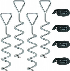 Kotevní šrouby pro trampolíny | stříbrné č.1