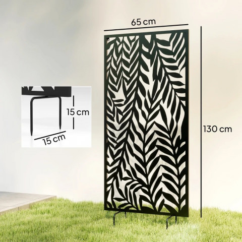 Rozdělovač místností 65 x 130 cm | černý č.3