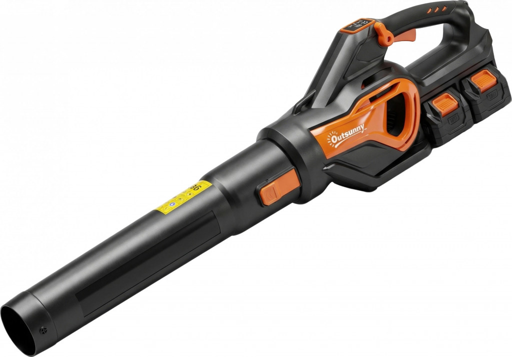 Akumulátorový foukač listí | oranžový + černý