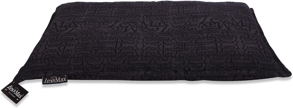 Lex & Max Luxusní potah na polštář pro psa Lex & Max Chic 85 x 60 cm | antracit