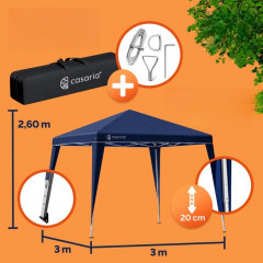Skládací altán Capri 3x3m | tmavě modrý č.2