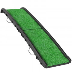 Rampa pro psy s umělou trávou, 155 cm | zelená č.3