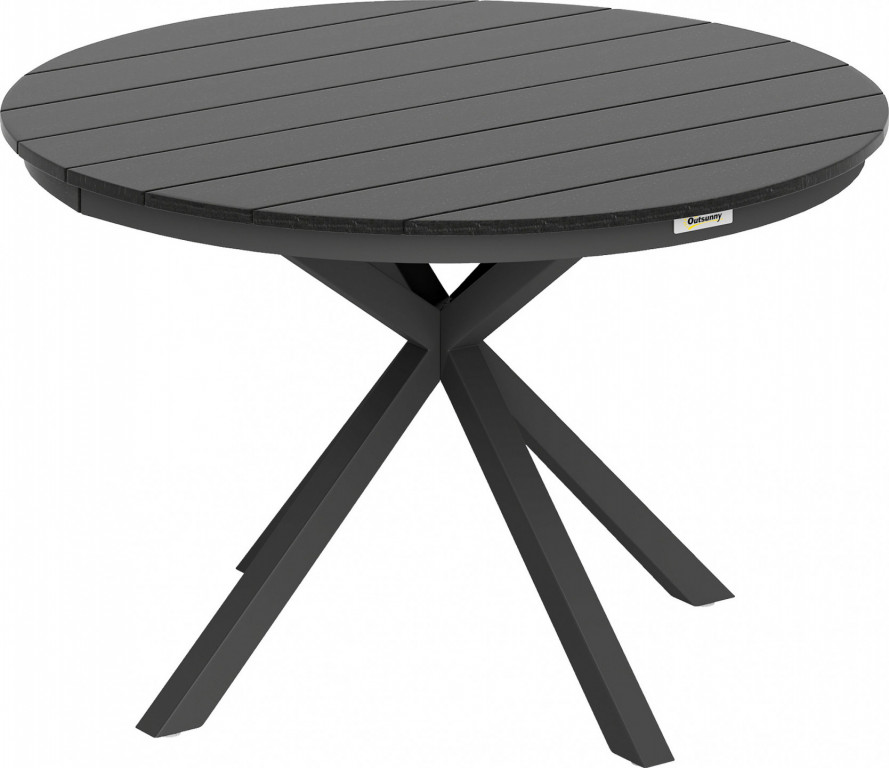 Kulatý zahradní stůl Ø 118 cm | černý