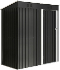 Kovový přístřešek na nářadí 163 x 90 x 179 cm | tmavě šedý č.1