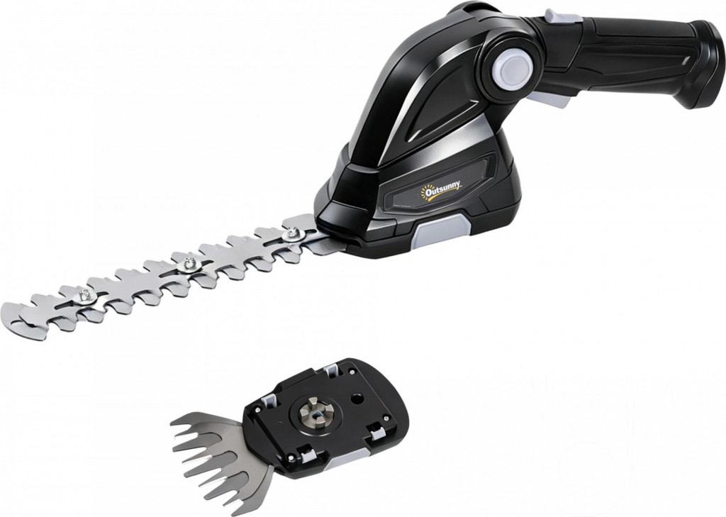 Akumulátorové nůžky na živý plot 2 v 1 | černé