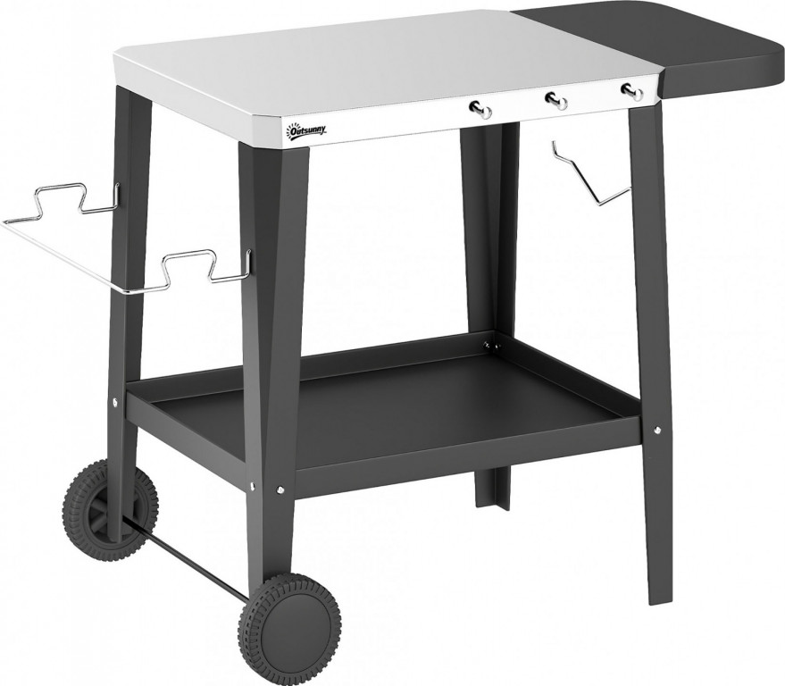 Kuchyňský servírovací vozík 115 x 67,5 x 80,5 cm | černý