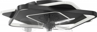 LED stropní světlo s ventilátorem | černé č.1