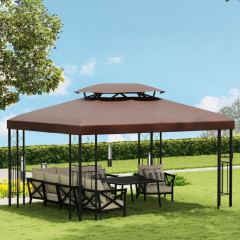 Náhradní střecha pro zahradní altány 3x4m | kávová č.1