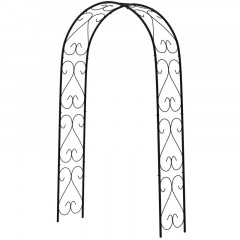 Zahradní oblouk 125x37x230 cm | černý č.2