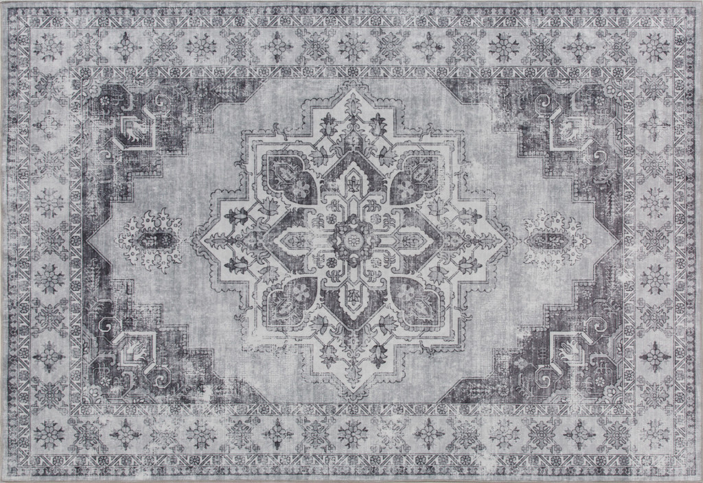 Koberec s flanelovým vzhledem 230 x 160 cm | šedý