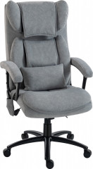 Ergonomická židle s masážní a houpací funkcí | šedá č.1