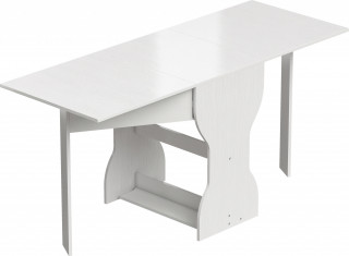 Rozkládací kuchyňský stůl s úložným prostorem pro 2-4 osoby | bílý č.1