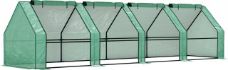 Zahradní fóliovník 360 x 90 x 90 cm | zelený