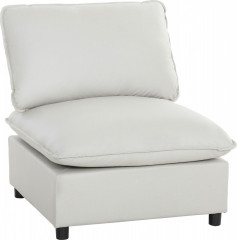 Křeslo s širokým a hlubokým sedákem | šedé č.1