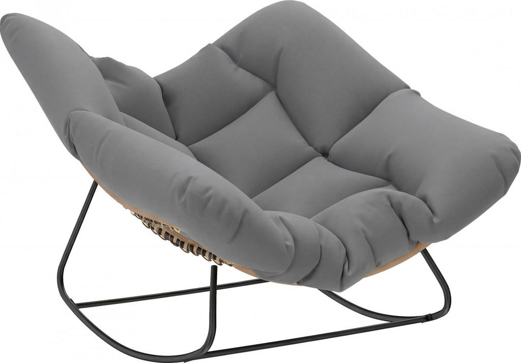 Houpací křeslo odolné proti povětrnostním vlivům | šedé