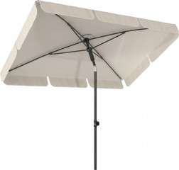 Slunečník 183 x 122 cm s třícestnou naklápěcí kličkou | béžový č.1