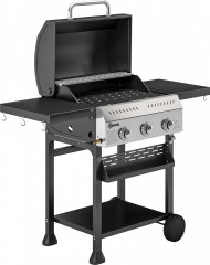 Grilovací vozík z nerezové oceli | černý č.1