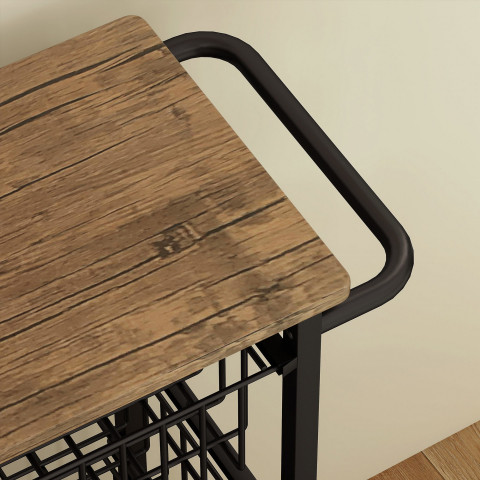Kuchyňský servírovací vozík s pracovní deskou, 49,5 x 31 x 91 cm | dub č.4