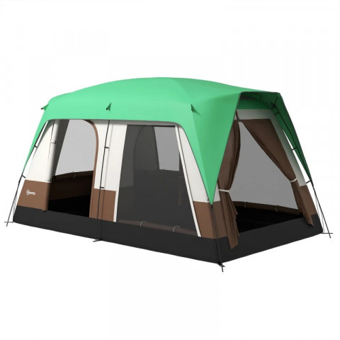 Kempinkový stan pro 8 osob 490 x 305 x 225 cm | zelený č.6