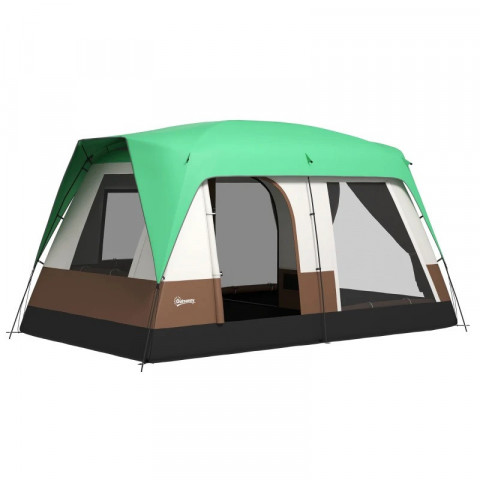 Kempinkový stan pro 8 osob 490 x 305 x 225 cm | zelený č.3