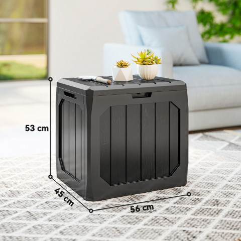 Zahradní plastový box 121 litrů | černý č.4