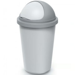 Odpadkový koš 50l | stříbrnošedý č.1