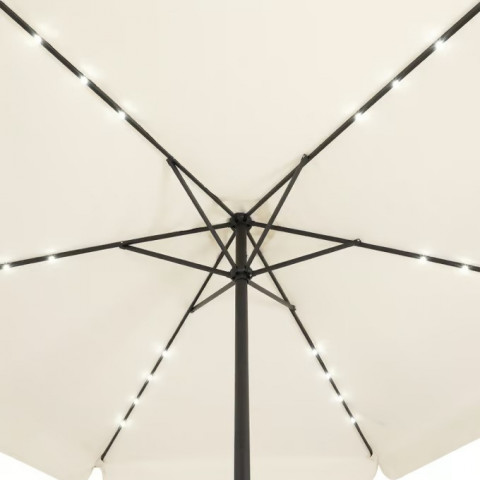 LED solární slunečník Athény | krémový č.5