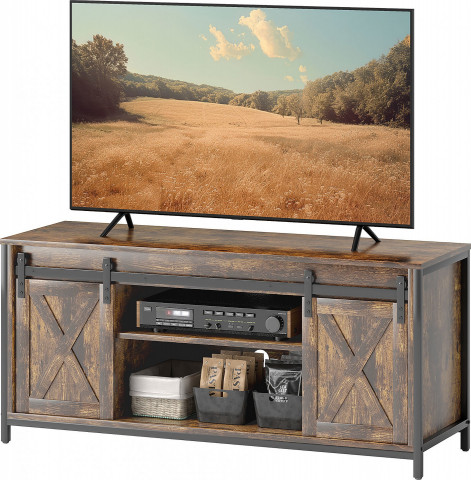 Rustikální TV stolek 120 x 40 x 54 cm | hnědý č.3