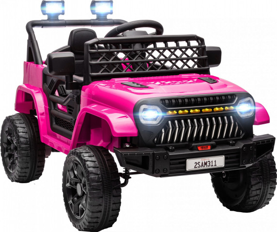 Elektrické autíčko pro děti 4x4 Buggy | černé + růžové č.5