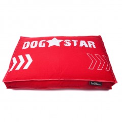 Luxusní pelíšek pro psa Lex & Max Dog Star 75 x 50 cm | červený č.1