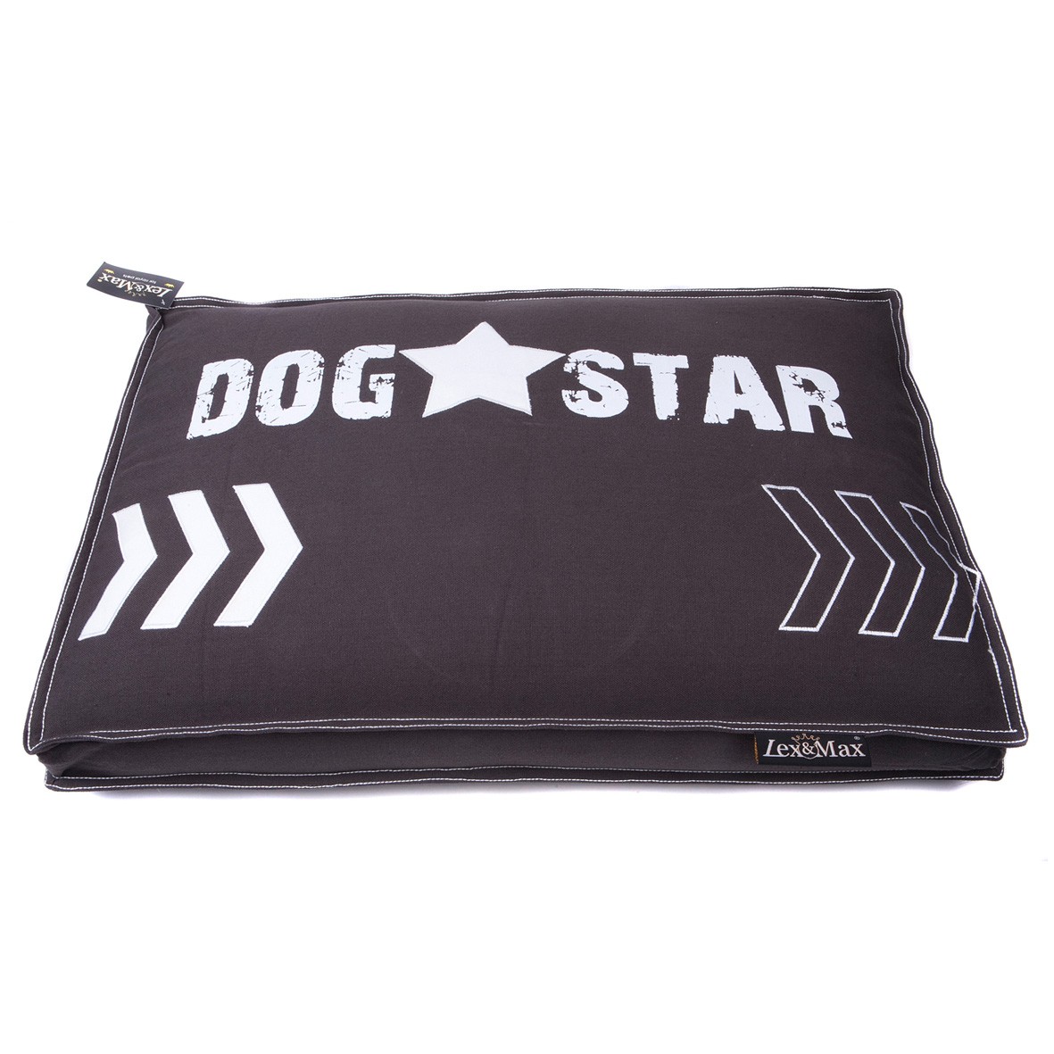 Lex & Max Luxusní pelíšek pro psa Lex & Max Dog Star 75 x 50 cm | antracit