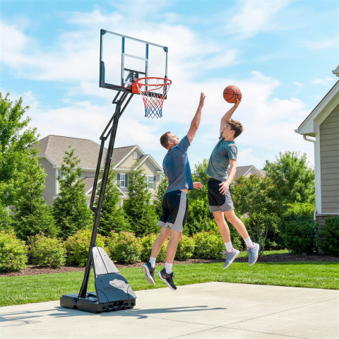 Venkovní basketbalový koš 245-305 cm | černý č.4