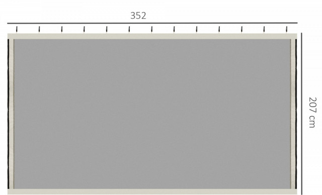 Moskytiéry pro altán 3 x 4 m, 4 boční stěny | černé + béžové č.2