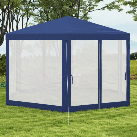 Šestihranný párty stan 3 x 4 m | modrý č.2