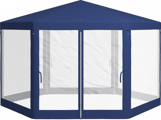 Šestihranný párty stan 3 x 4 m | modrý č.5
