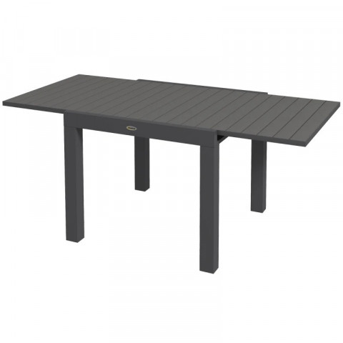 Rozkládací zahradní stůl pro 6 osob 81/162 x 80 x 75 cm | šedý č.2