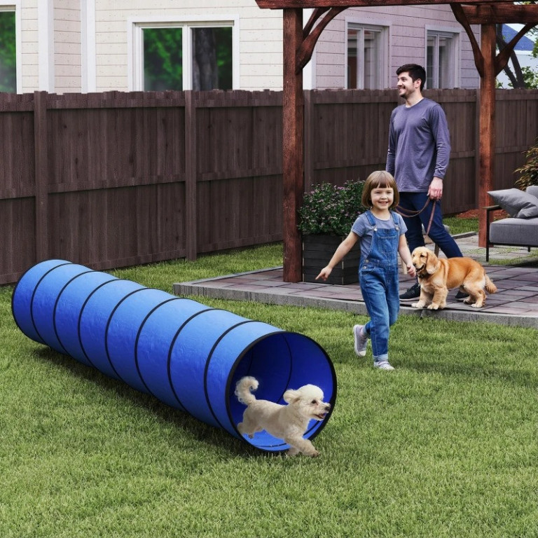 Agility tunel pro psy 300 x 50 cm | modrý
