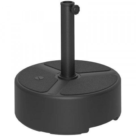 Stojan na slunečník z HDPE Ø38mm/48mm | černý č.2