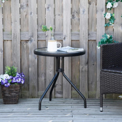 Zahradní stůl Jardin Ø 50 x 55H cm | černý č.1
